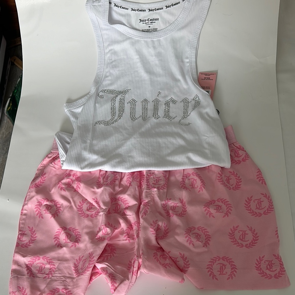 Juicy Couture White and Pink Casual Set